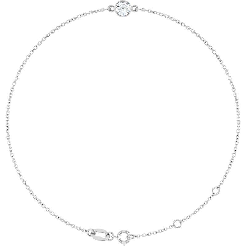Bezel-Set Link Bracelet