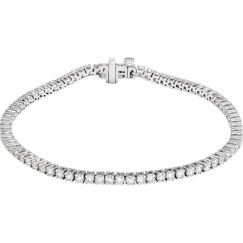 Lab-Grown Diamond Line 7″ Bracelet