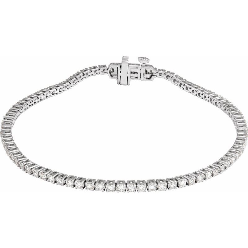 Lab-Grown Diamond Line 7″ Bracelet