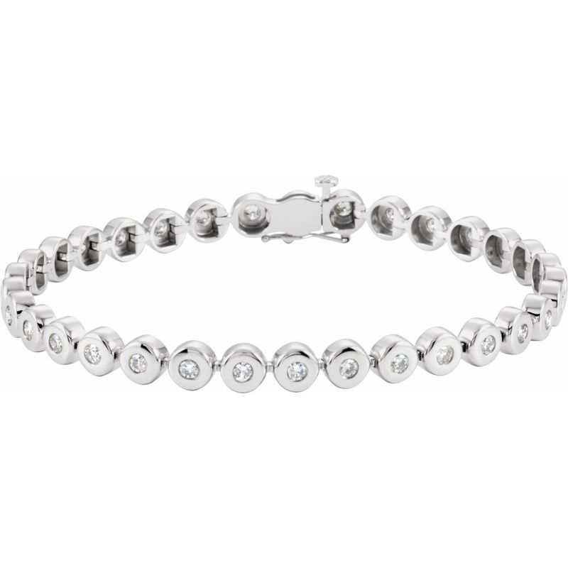 Bezel-Set Line Bracelet