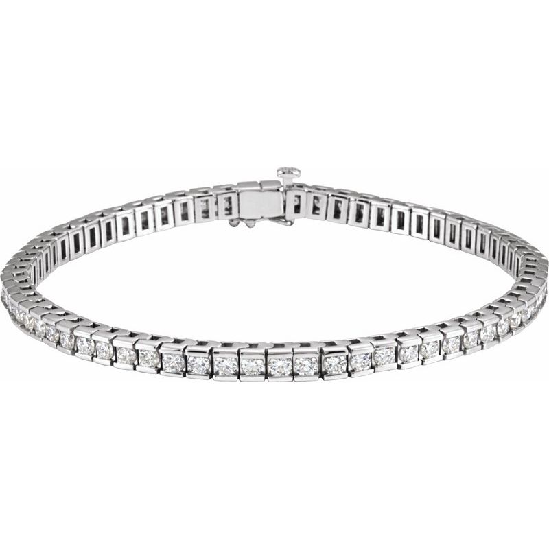 Accented Line Bracelet — 4 ctw Diamond 7 1/4″