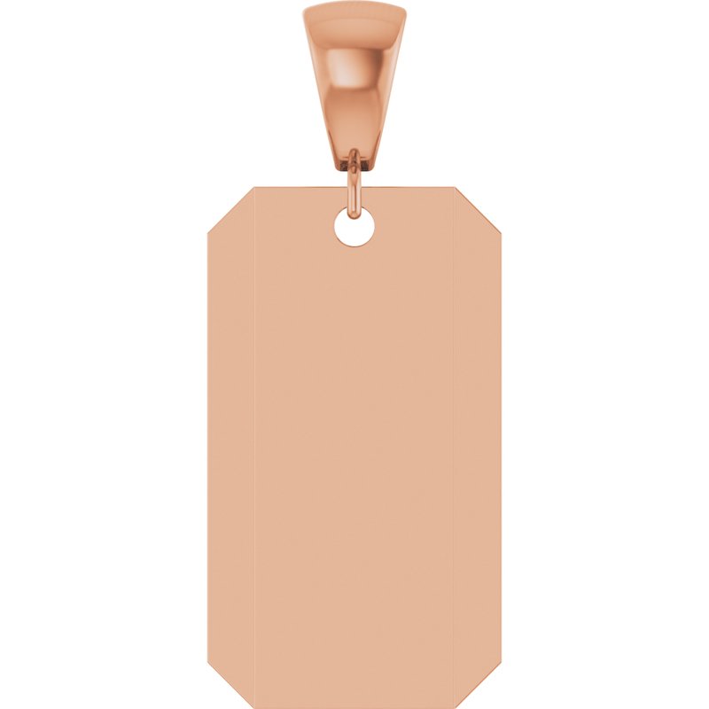 Engravable Dog Tag Pendant No. 2