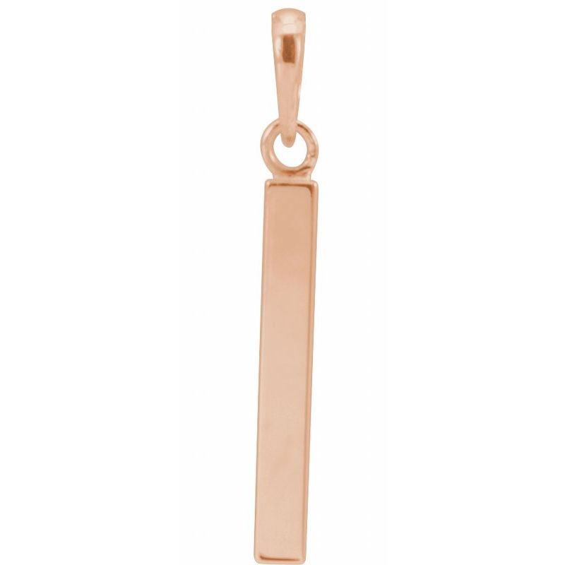 Engravable Bar Necklace or Pendant — Four-Sided No. 2