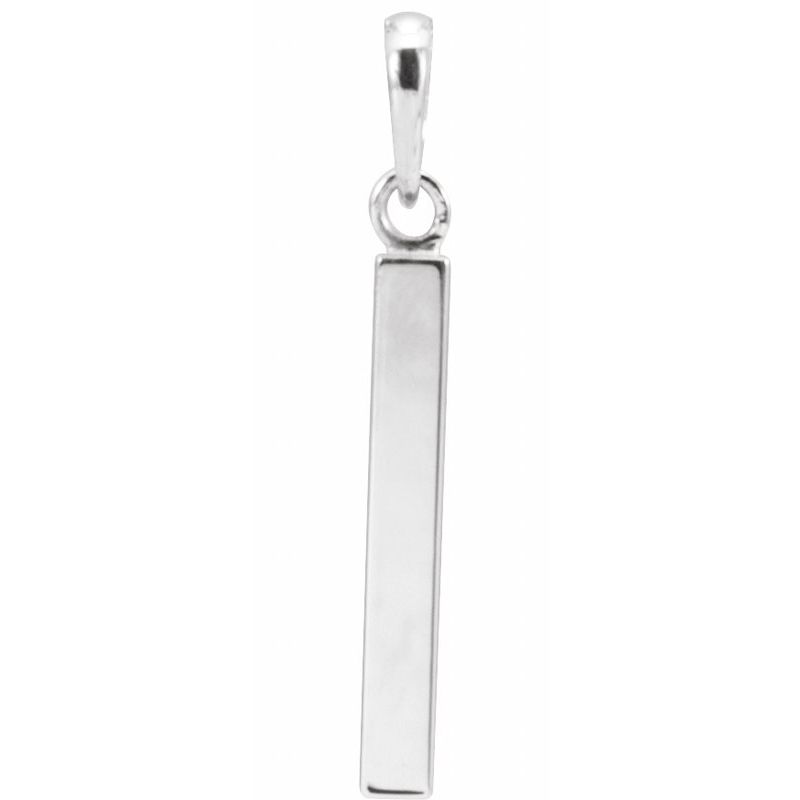 Engravable Bar Necklace or Pendant — Four-Sided No. 2
