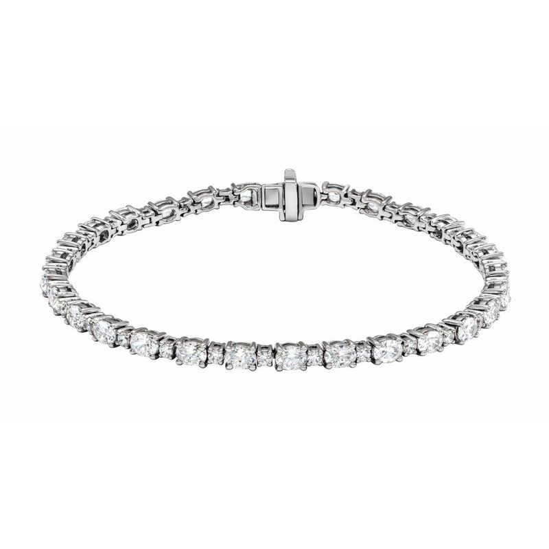 5 1/2 ctw Lab-Grown Diamond Line 7″ Bracelet