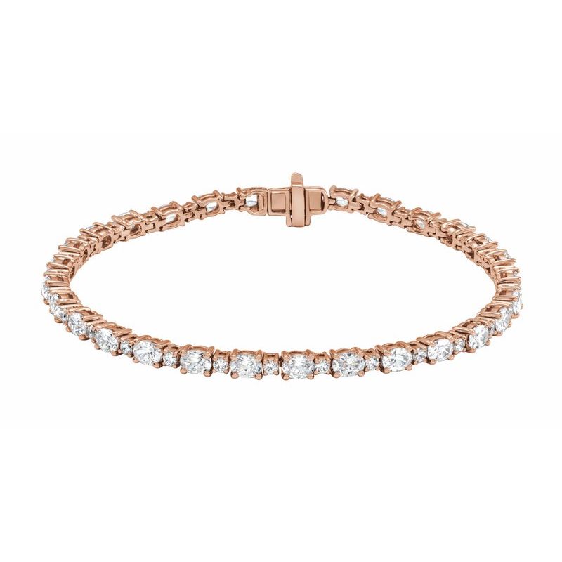 5 1/2 ctw Lab-Grown Diamond Line 7″ Bracelet