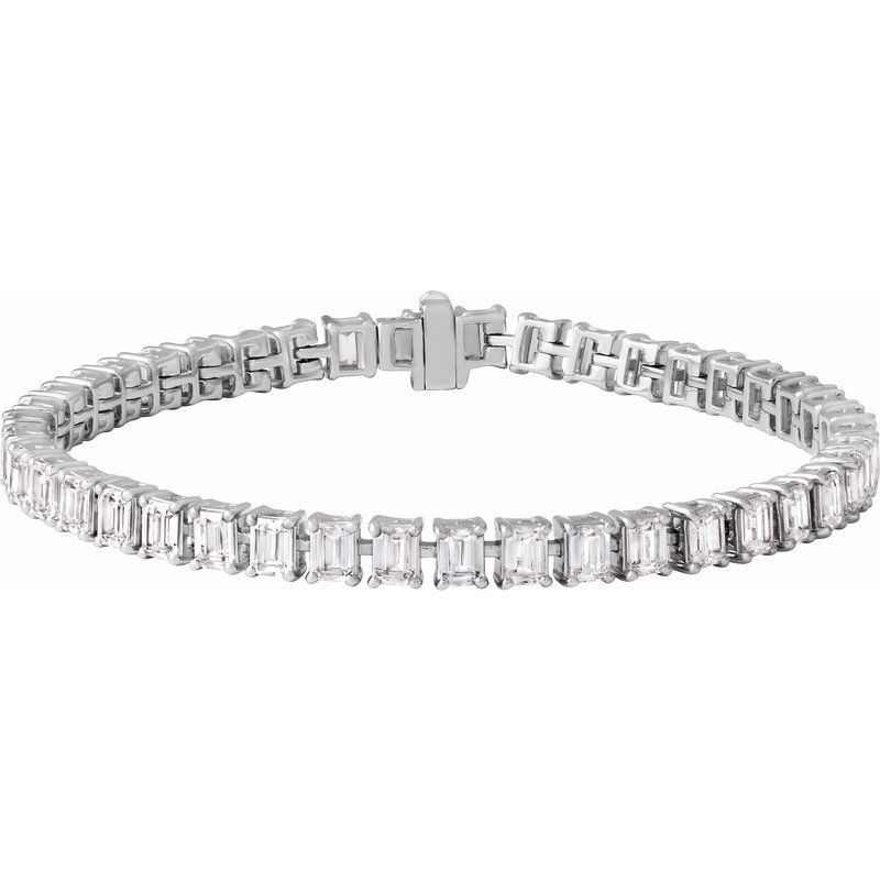 10 1/2 ctw Lab-Grown Diamond Line 7″ Bracelet