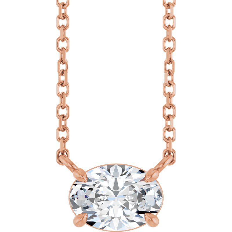 Solitaire Necklace — 18″ No. 2