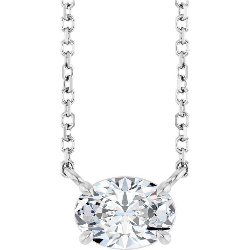 Solitaire Necklace — 18″ No. 2