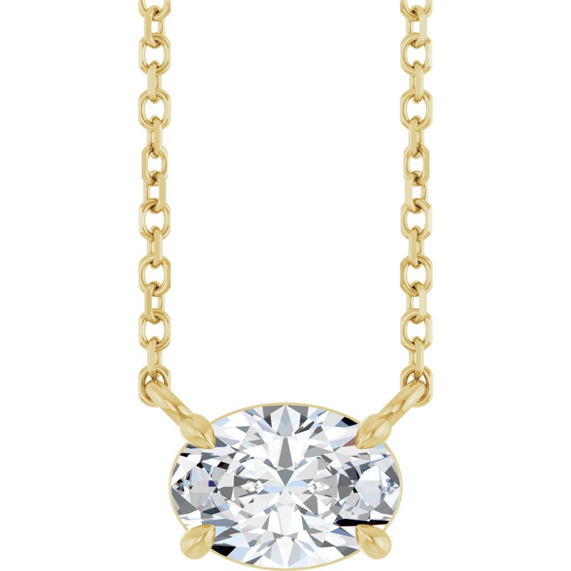Solitaire Necklace — 18″ No. 2