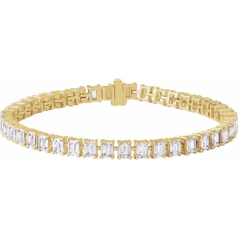10 1/2 ctw Lab-Grown Diamond Line 7" Bracelet