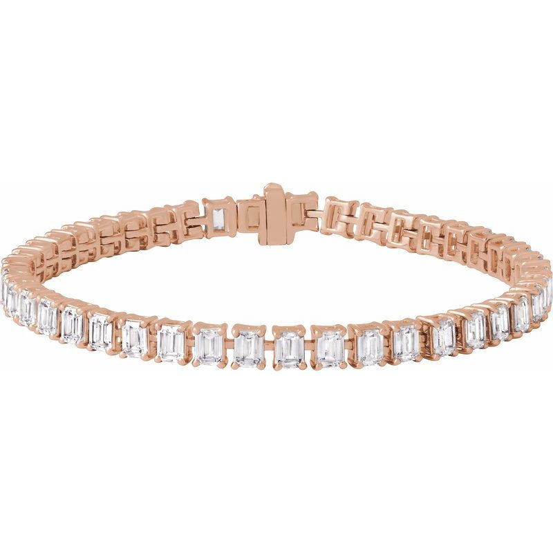 10 1/2 ctw Lab-Grown Diamond Line 7″ Bracelet