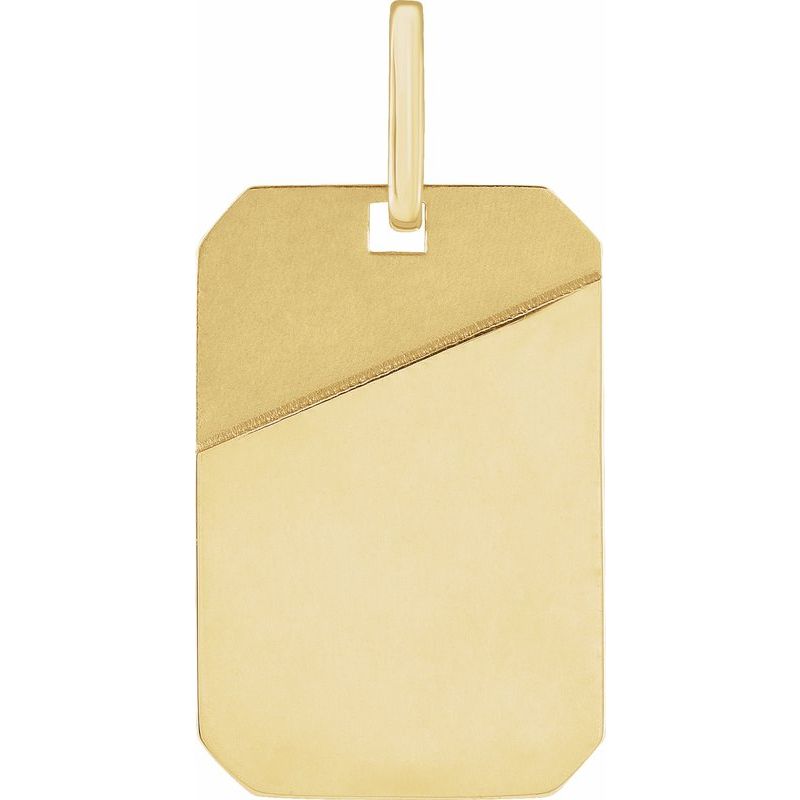 Engravable Dog Tag Pendant No. 3