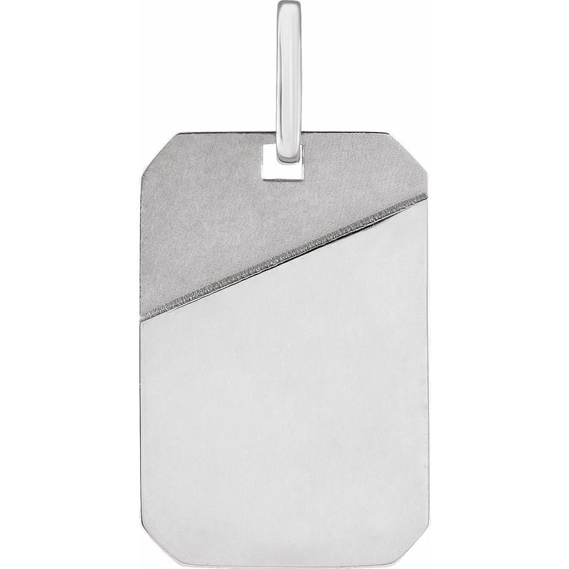 Engravable Dog Tag Pendant No. 3