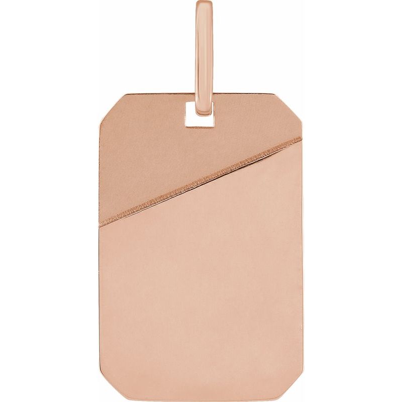 Engravable Dog Tag Pendant No. 3