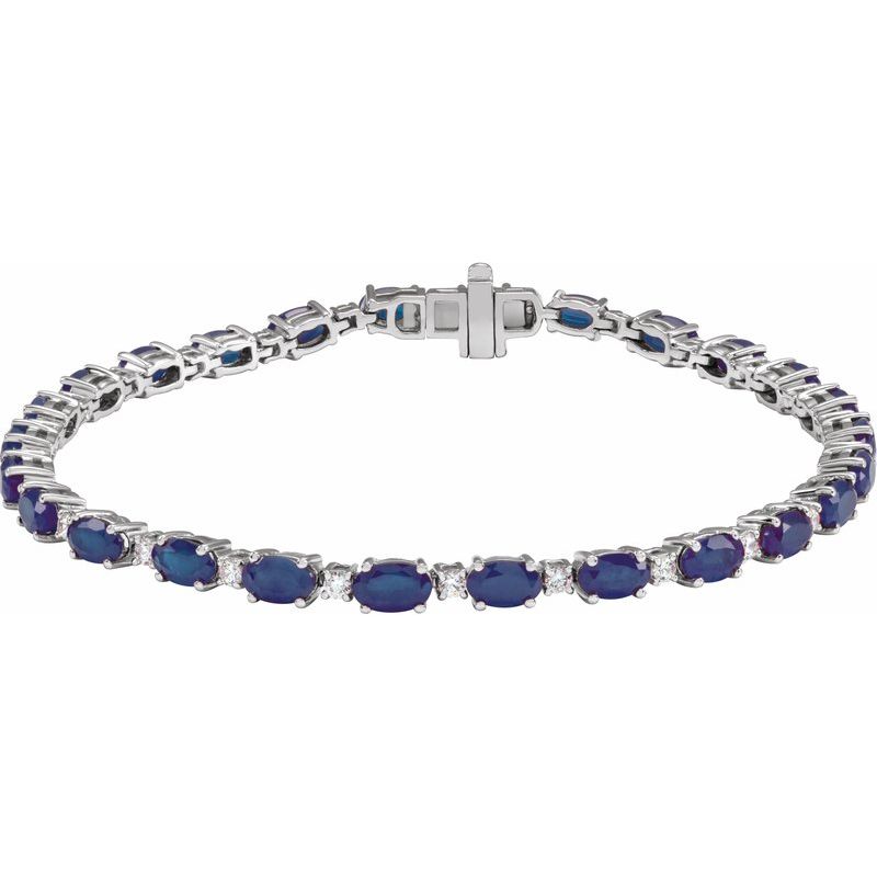 Lab-Grown & 5/8 ctw Lab-Grown Diamond Line 7″ Bracelet