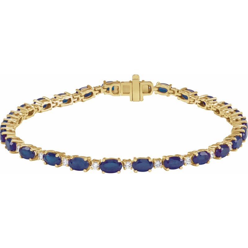 Lab-Grown & 5/8 ctw Lab-Grown Diamond Line 7″ Bracelet