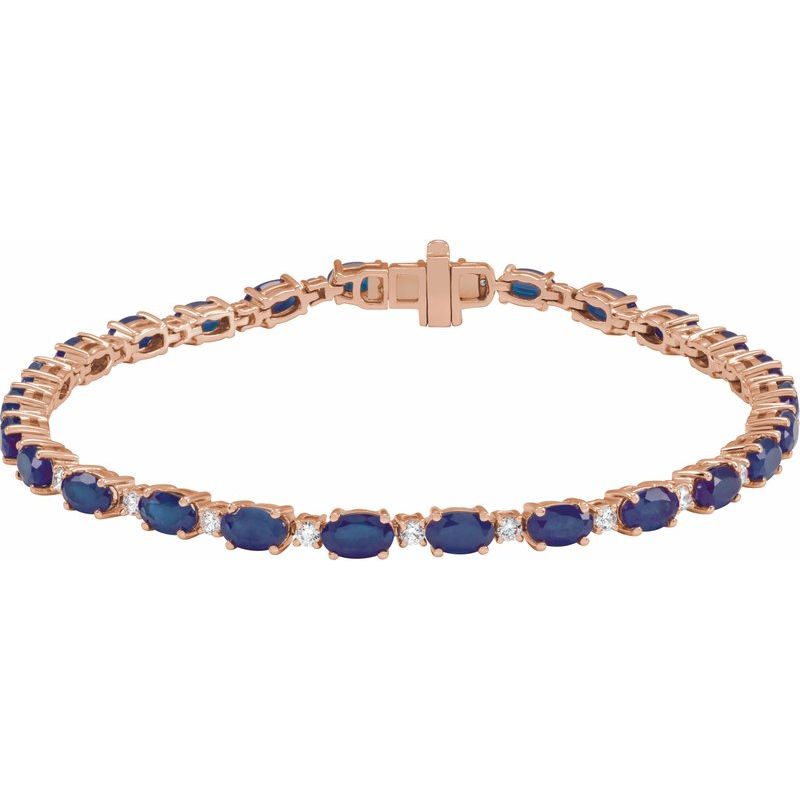 Lab-Grown & 5/8 ctw Lab-Grown Diamond Line 7″ Bracelet