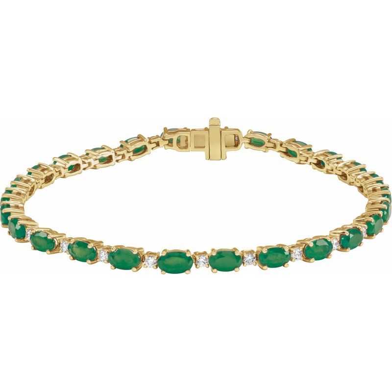 Lab-Grown & 5/8 ctw Lab-Grown Diamond Line 7″ Bracelet
