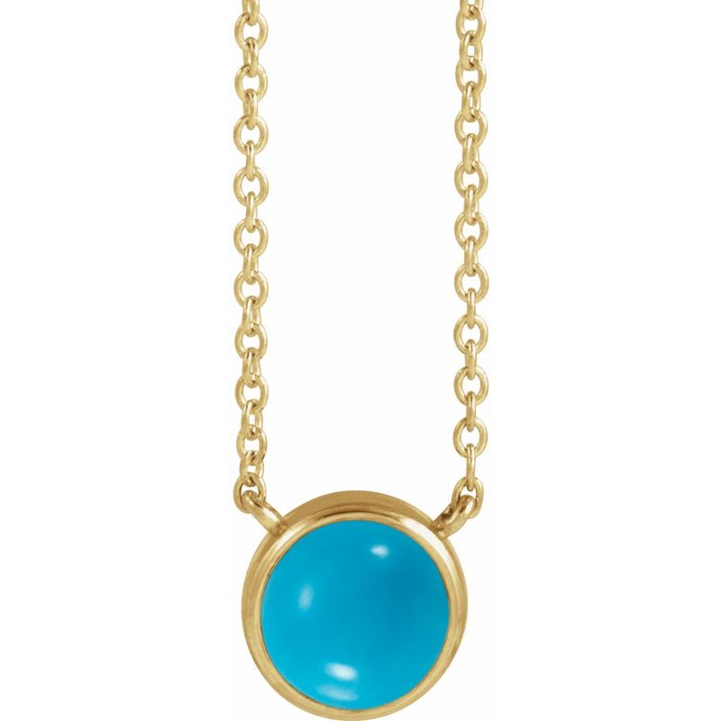 Cabochon Solitaire Necklace
