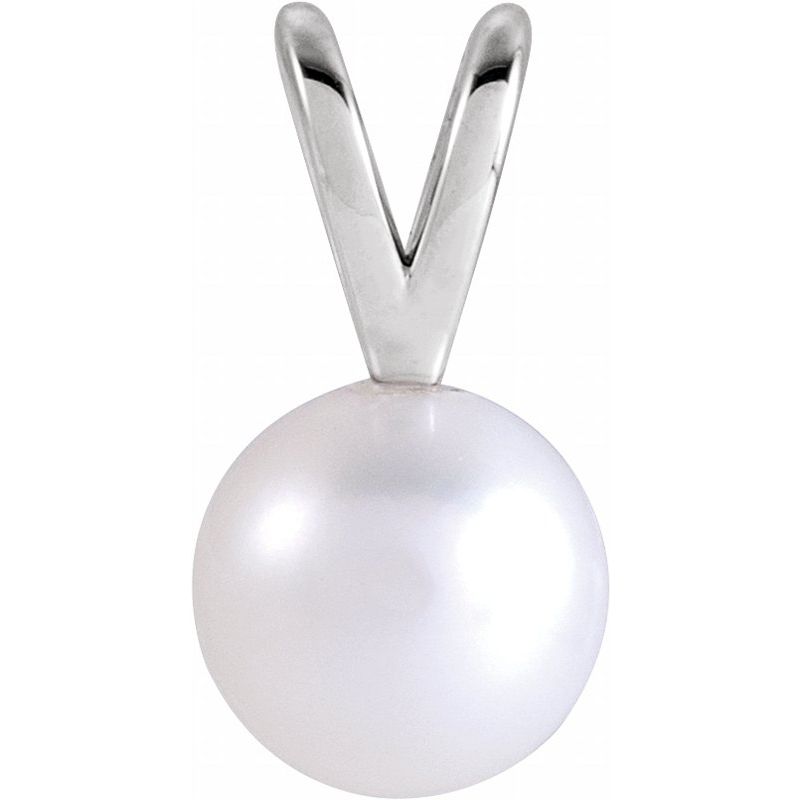 Cultured White Akoya Pearl Pendant