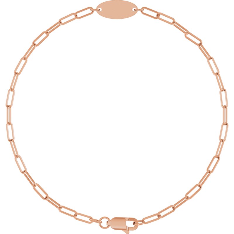 Engravable Oval Bracelet