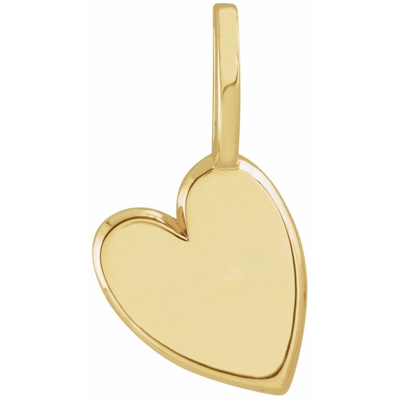 Engravable Sideways Heart Charm/Pendant