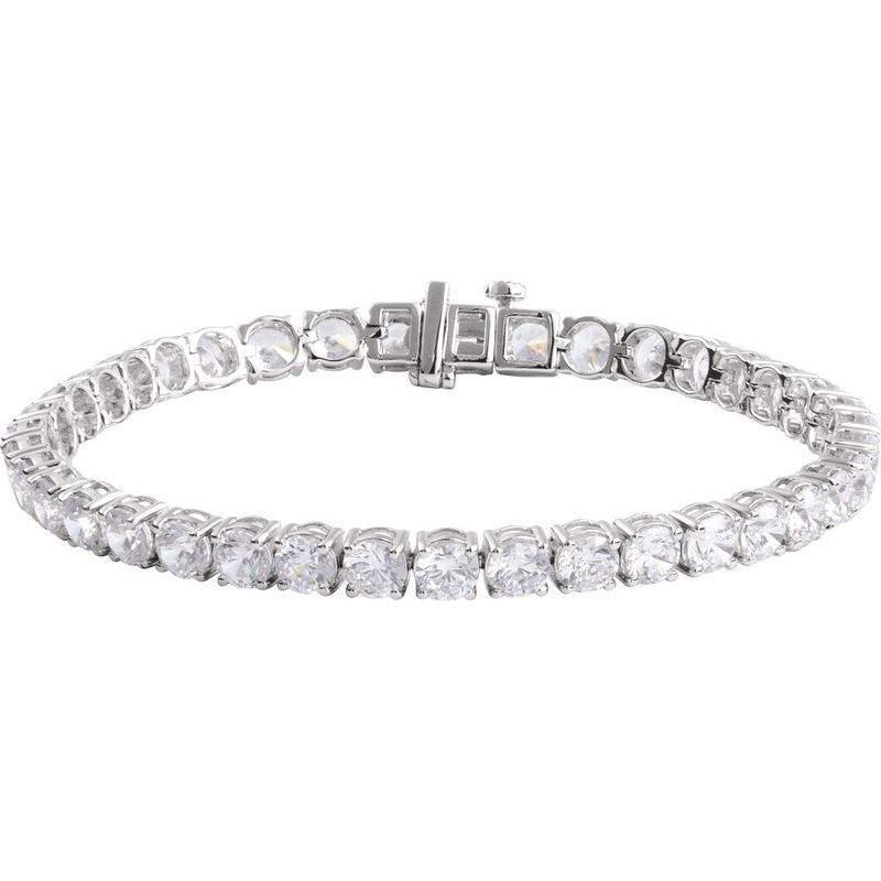 Lab-Grown Diamond Line 7″ Bracelet