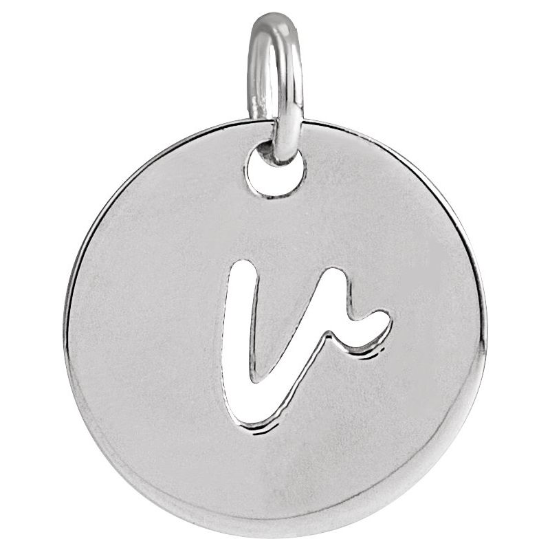 Script Initial Necklace or Pendant