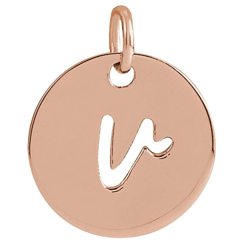 Script Initial Necklace or Pendant