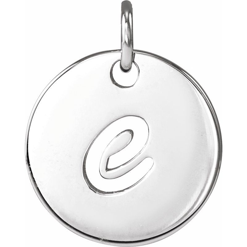 Script Initial Necklace or Pendant