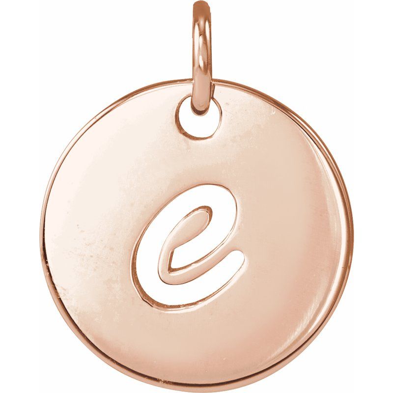 Script Initial Necklace or Pendant