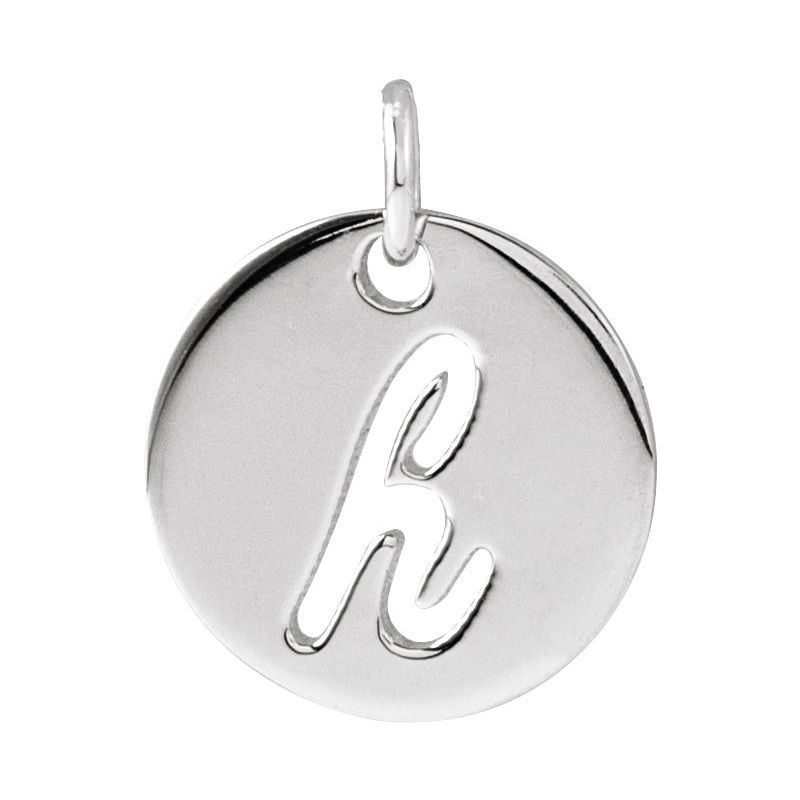 Script Initial Necklace or Pendant