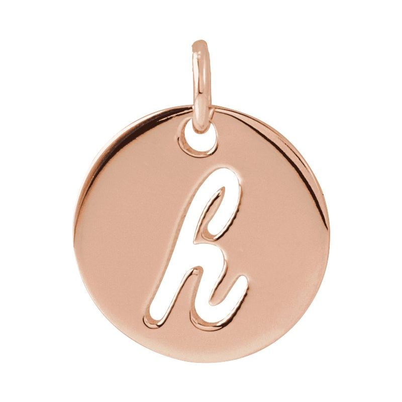 Script Initial Necklace or Pendant