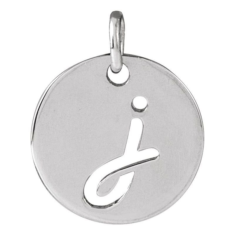 Script Initial Necklace or Pendant