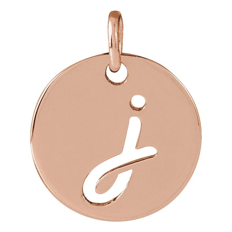 Script Initial Necklace or Pendant