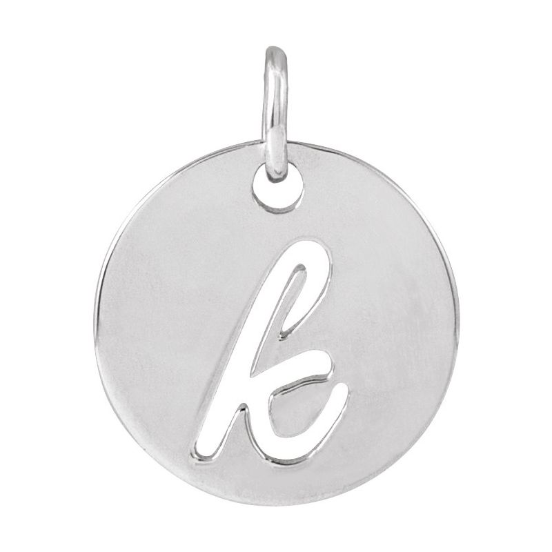 Script Initial Necklace or Pendant