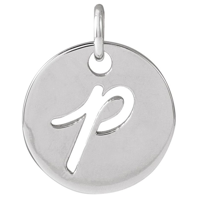 Script Initial Necklace or Pendant
