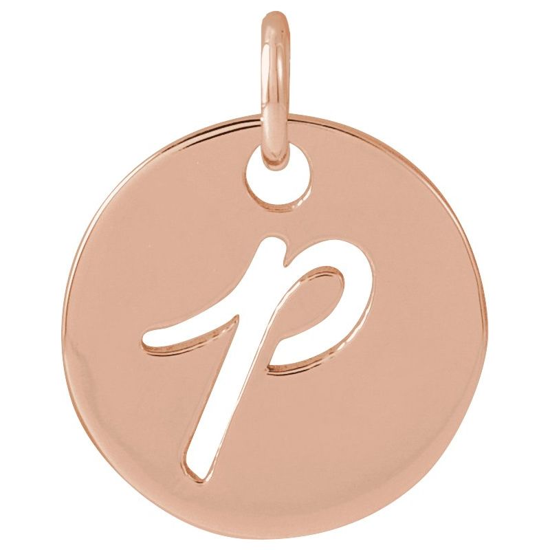 Script Initial Necklace or Pendant