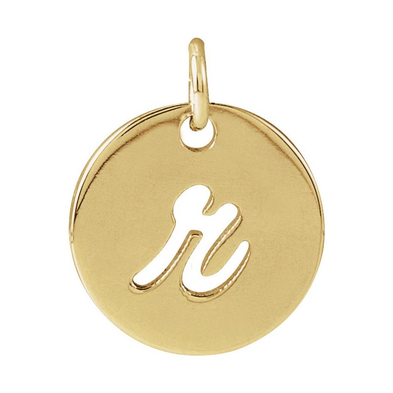 Script Initial Necklace or Pendant