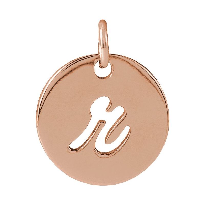 Script Initial Necklace or Pendant