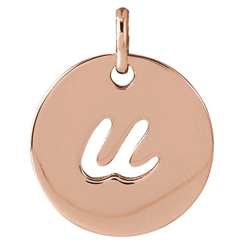 Script Initial Necklace or Pendant