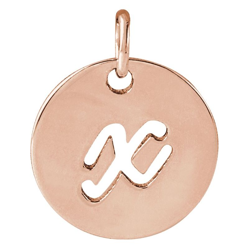 Script Initial Necklace or Pendant