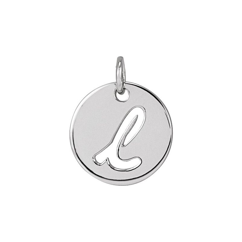 Script Initial Necklace or Pendant
