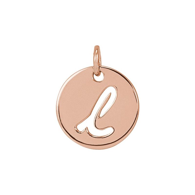Script Initial Necklace or Pendant