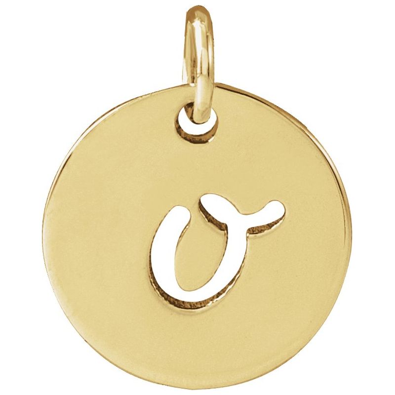 Script Initial Necklace or Pendant