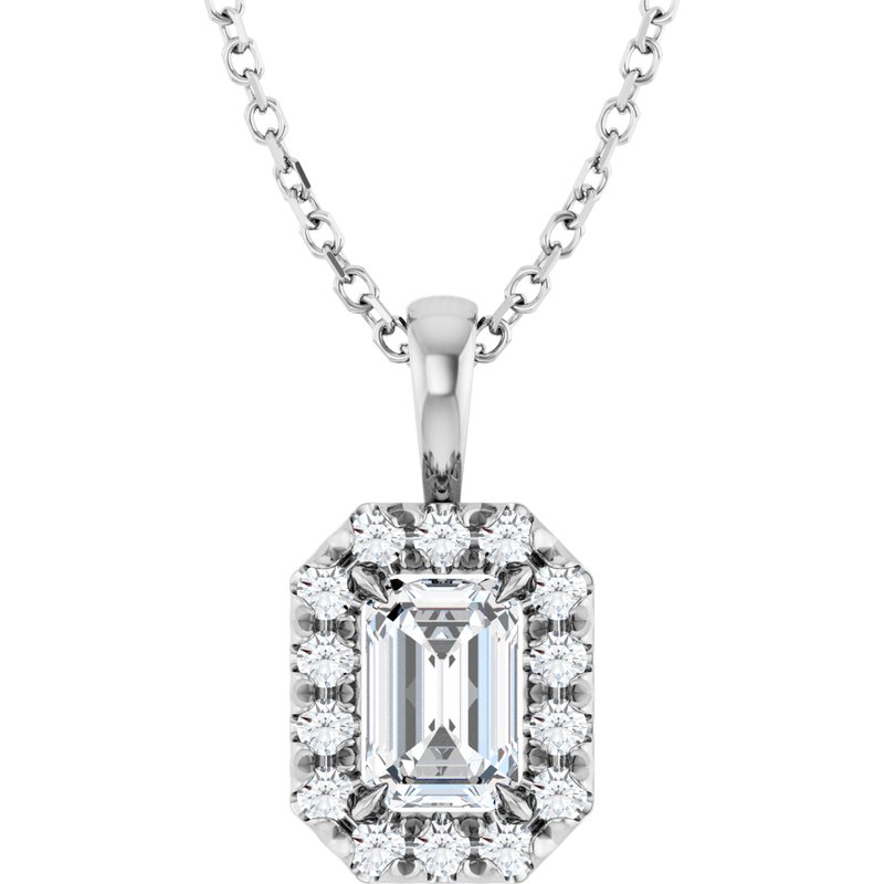 Halo-Style Necklace or Pendant — Natural