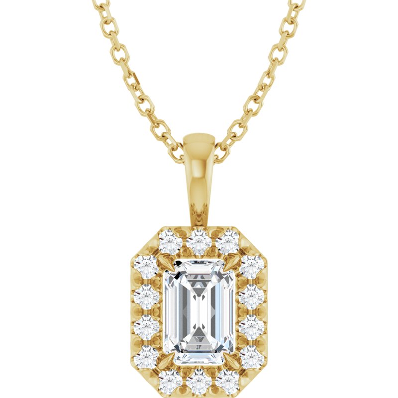 Halo-Style Necklace or Pendant — Natural