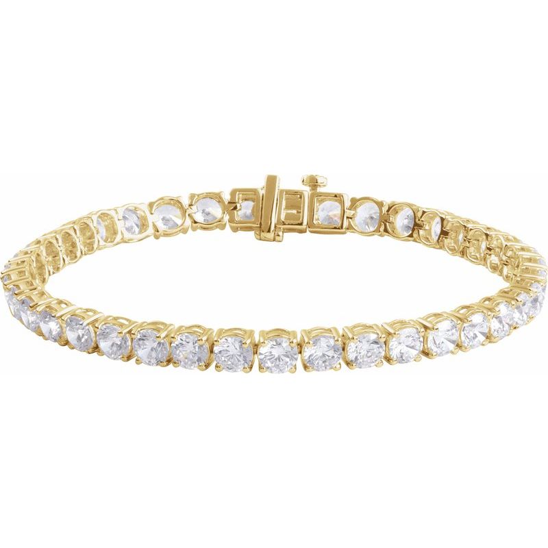Lab-Grown Diamond Line 7″ Bracelet