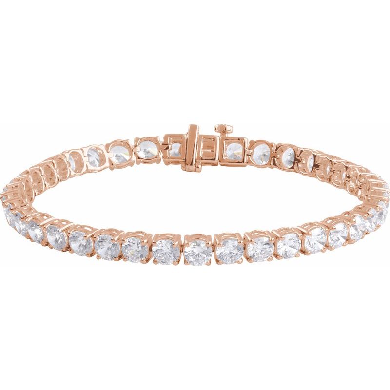 Lab-Grown Diamond Line 7″ Bracelet